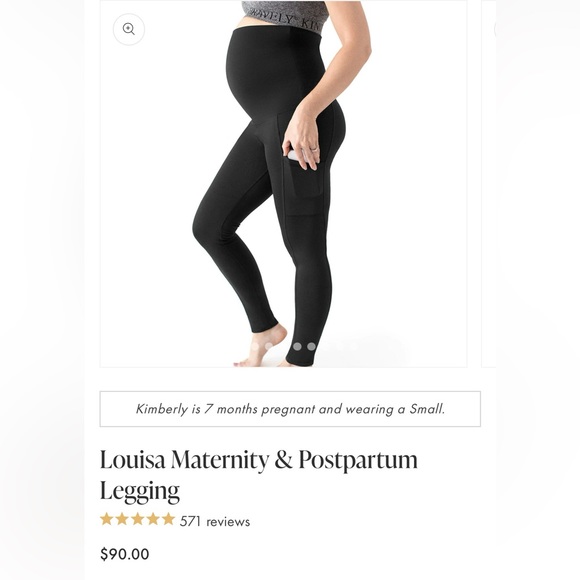 🤰🏼 NEW! • Kindred Bravely • Maternity & Postpartum Leggings with pockets | XXL - Picture 7 of 8